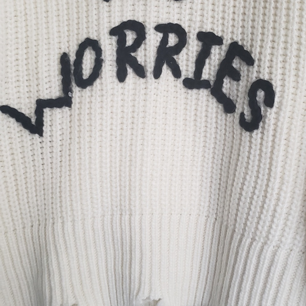 No Worries fall sweater